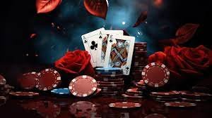 Permainan blackjack di meja kasino dengan dealer hidup dan pemain antusias